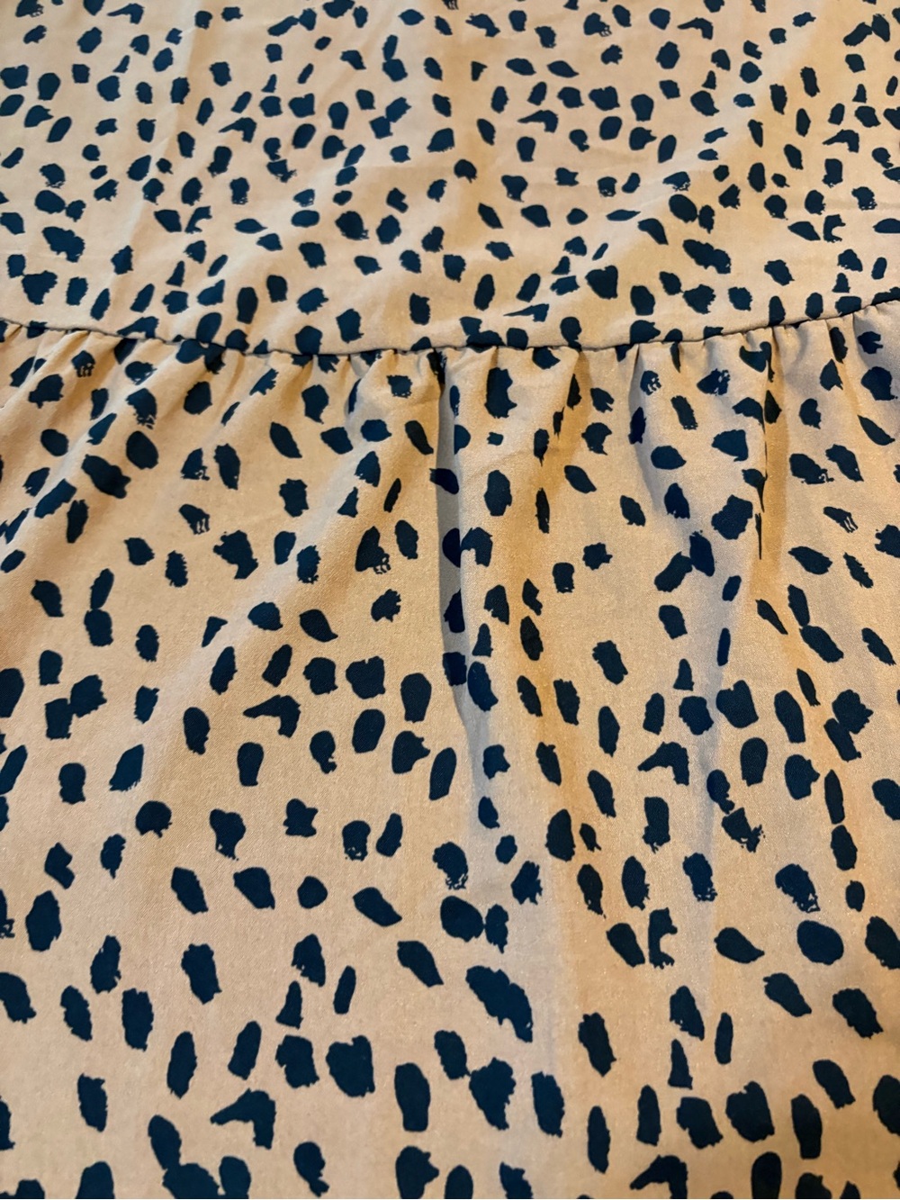 Tan Leopard Print Ruffle Sleeve Blouse - Picture 2 of 4